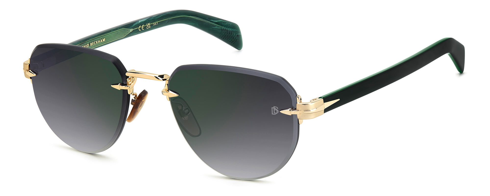 David Beckham DB7144/S Sunglasses - Polarized UV Protection Aviator Style for Men & Women - Perfect for Driving, Outdoor Sports & Fashion Accessories