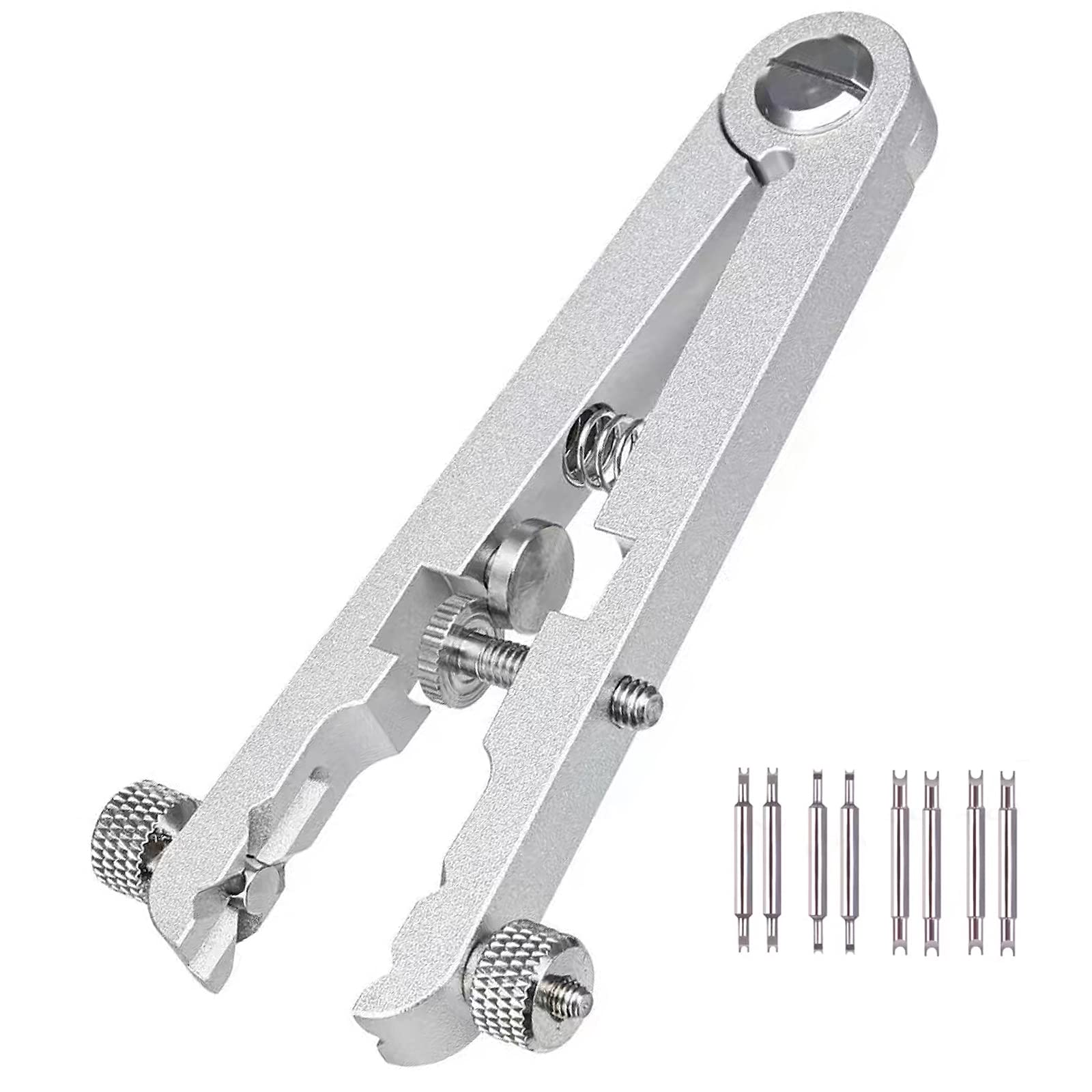 Professional Watch Link Removal Tool Kit with 8 Spring Bar Tips - Watch Band Pin & Bracelet Adjuster Pliers for Watch Repair and Maintenance - Perfect for Watchmakers, Jewelers & DIY Watch Enthusiasts