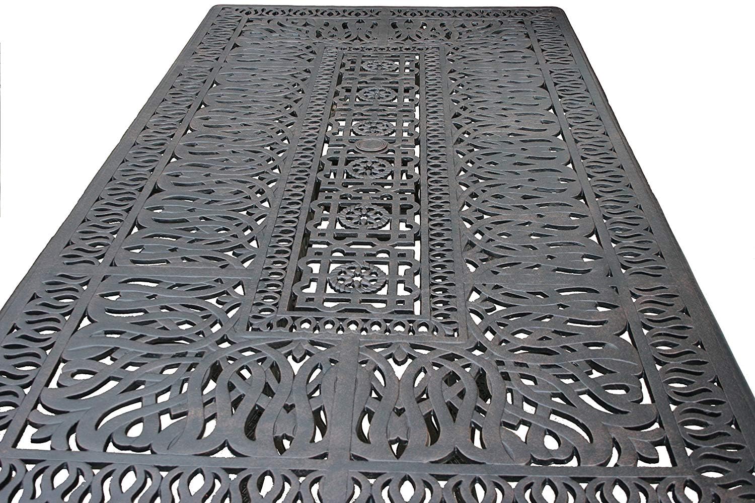 Premium 9-Piece Outdoor Cast Aluminum Patio Dining Set with Comfortable Sesame Seat Cushions - Perfect for Backyard BBQs, Garden Parties & Poolside Entertaining