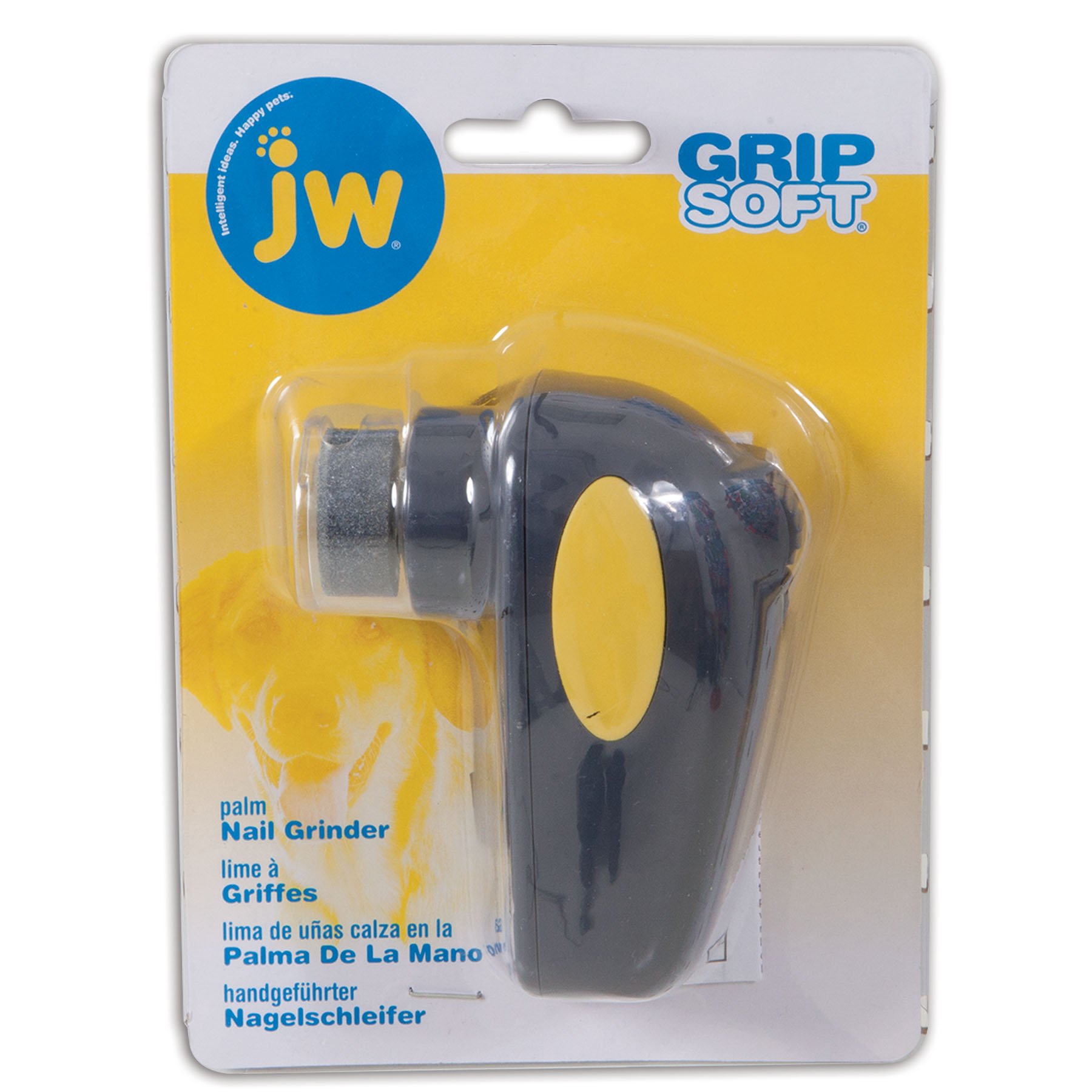 JW Pet Company Palm Nail Grinder for Dogs - Quiet Electric Dog Nail Trimmer with Diamond Bit Grinder for Small & Large Breeds - Perfect for Home Grooming & Professional Use