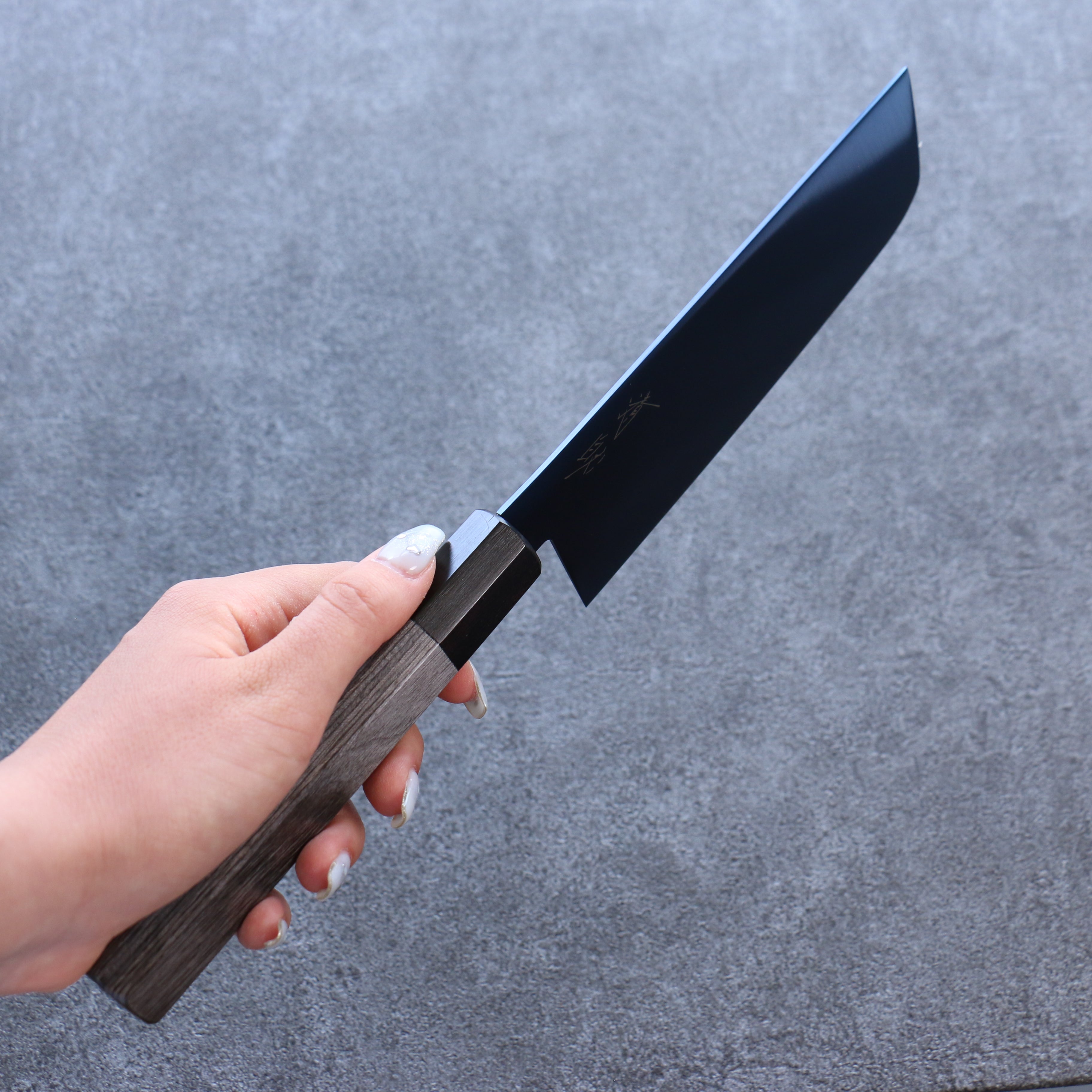Premium Seisuke SK 85 Nakiri Knife 160mm - Japanese Stainless Steel Blade with Ion Plating & Gray Pakka Wood Handle - Perfect for Sushi, Vegetables & Asian Cuisine Prep