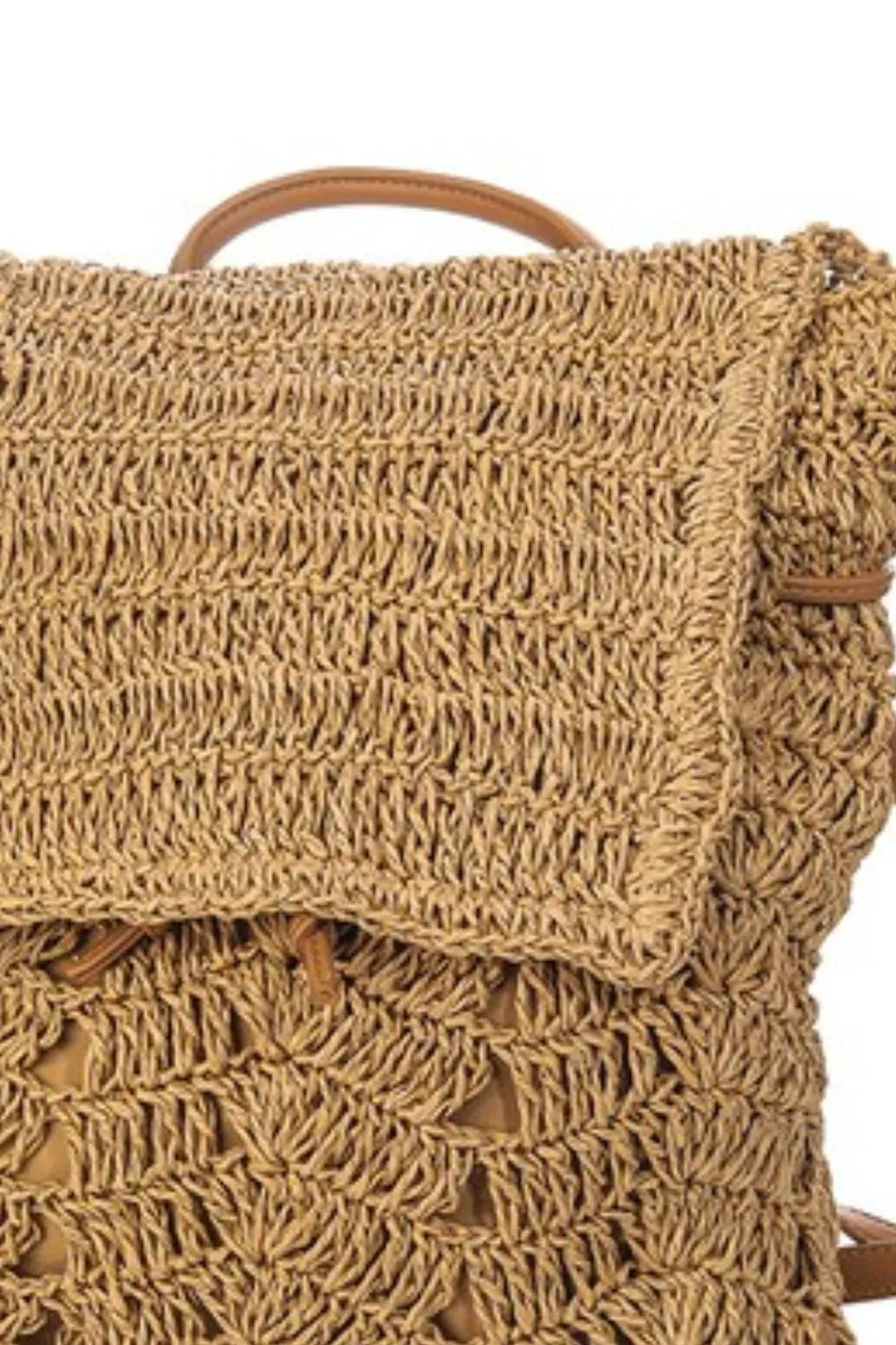 Stylish Straw Braided Backpack for Women - Trendy Summer Beach Bag, Boho Chic Purse for Travel, Shopping & Outdoor Adventures