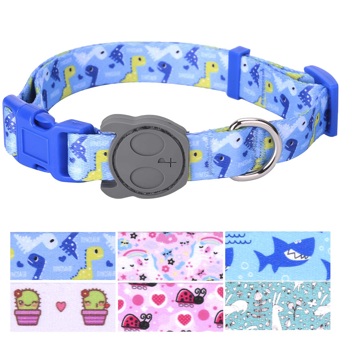 Premium Adjustable Heavy Duty Dog Collar - Soft & Durable with Cute Cartoon Design for Large Dogs - Perfect for Outdoor Hiking, Walks & Indoor Comfort - Ideal for Puppies, Adults, Boys & Girls