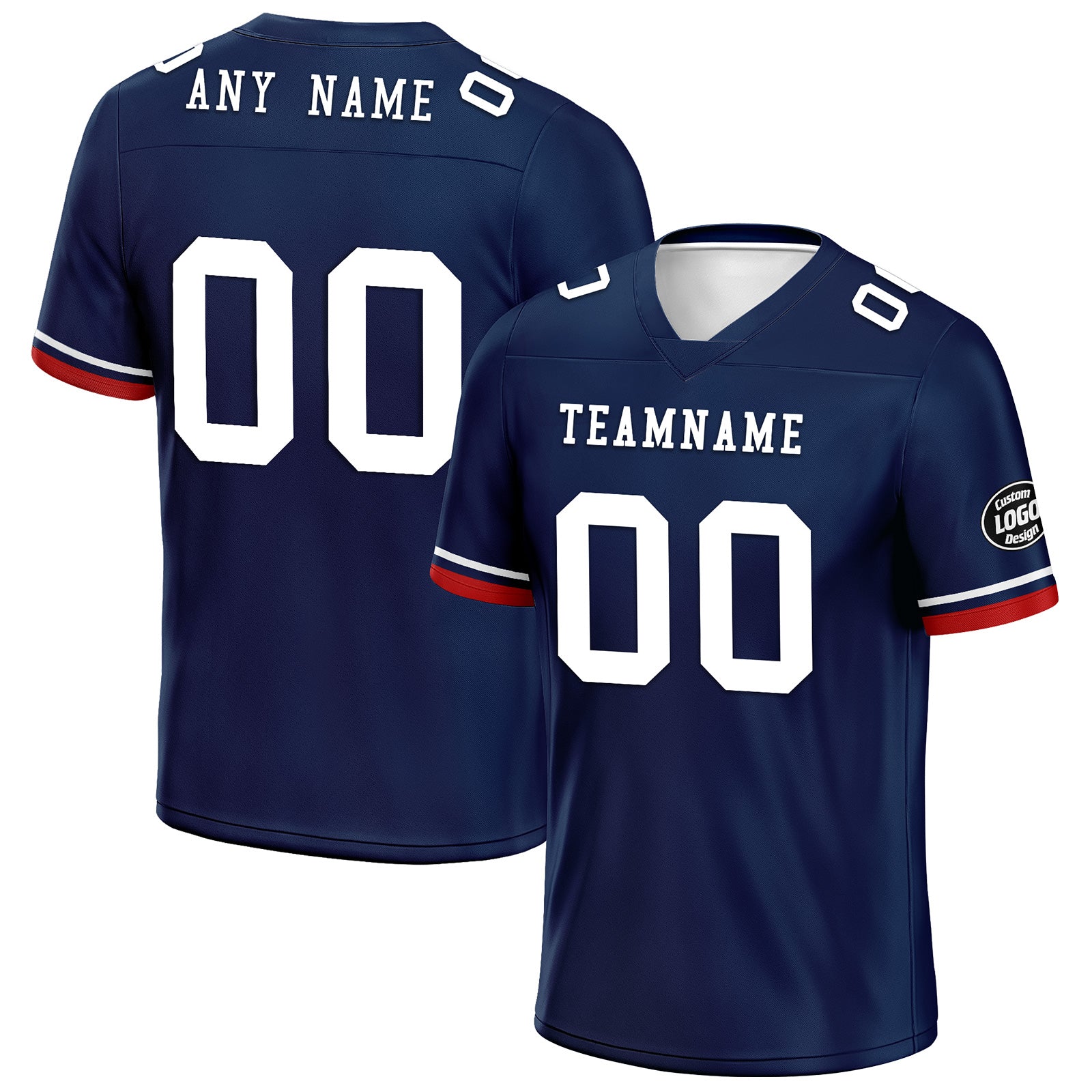 Custom New England Patriots Personalized Football Jersey - Authentic NFL Replica FBJ02 D020263 for Fans, Games & Sports Events