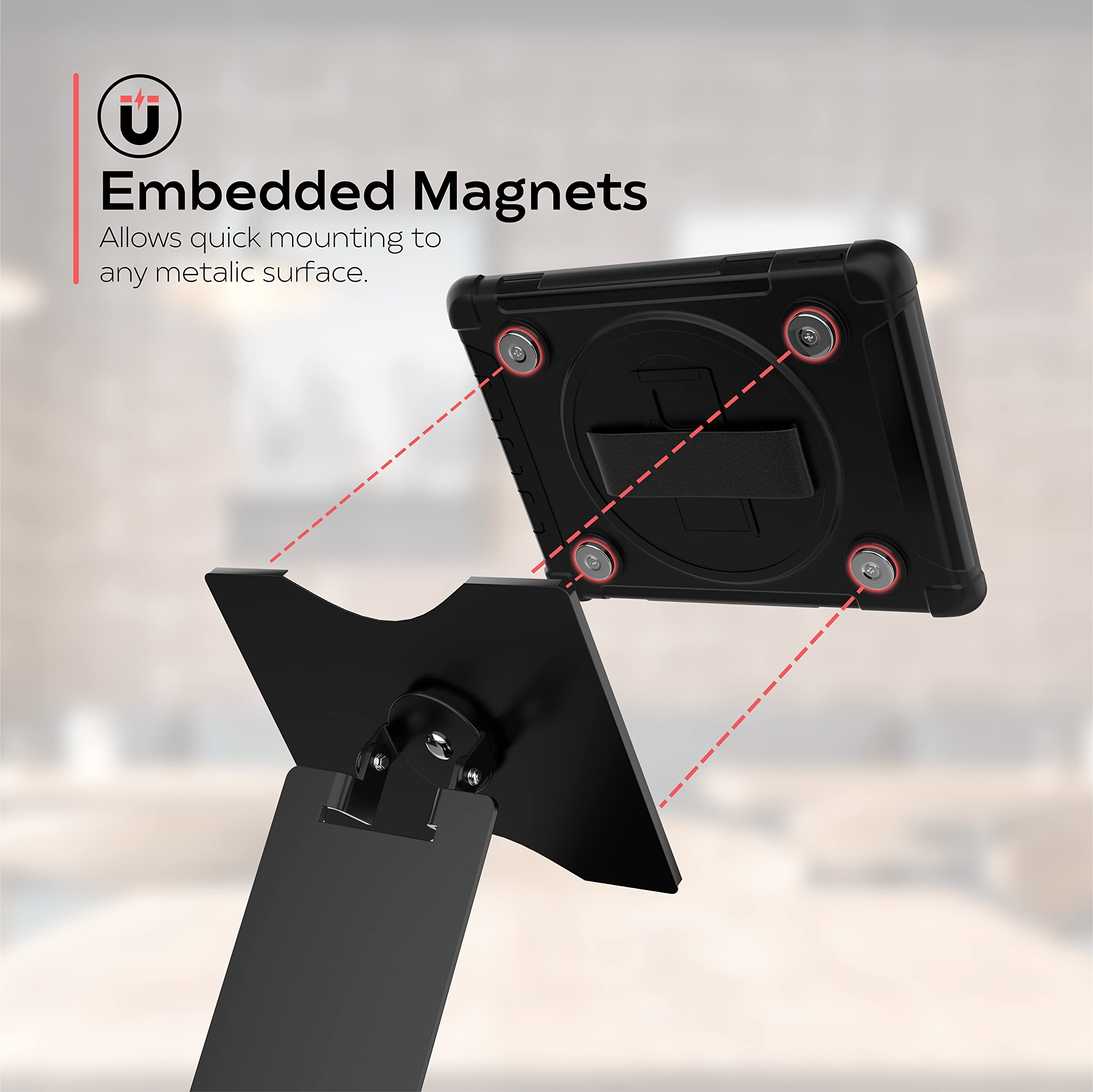 Magnetic Tablet Case for iPad 7-9 Gen 10.2