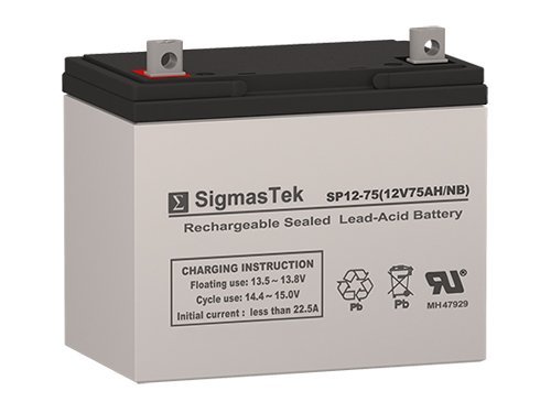12V 75AH Deep Cycle AGM Battery for Solar Energy Storage - Perfect for RV, Marine, Off-Grid Power Systems & Solar Panel Applications