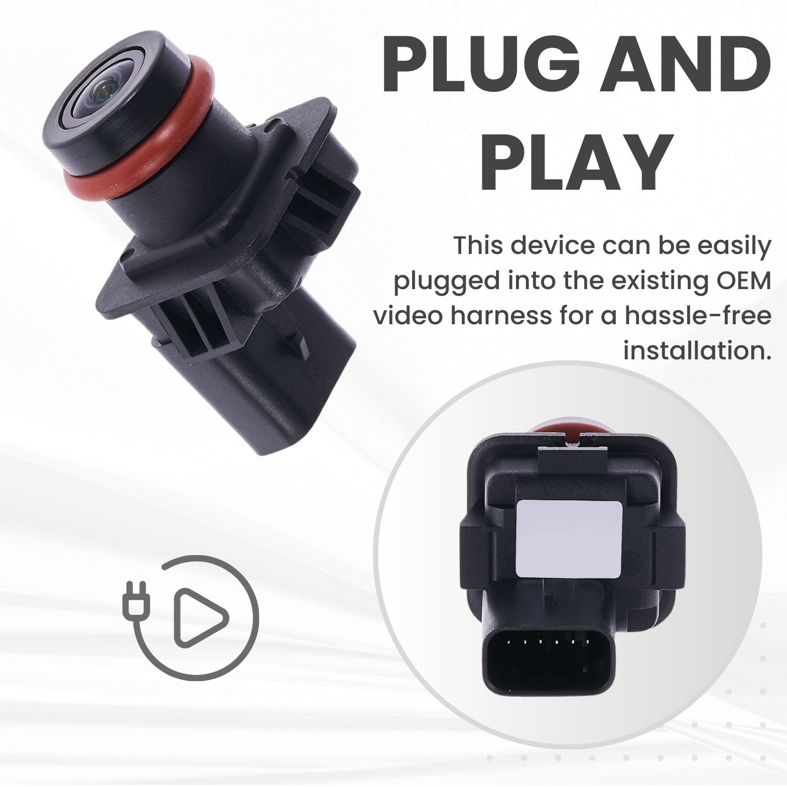 2013-2015 Lincoln MKX Backup Camera Replacement - Compatible with OE Part # EA1Z-19G490-A & DA1Z-19G490-A - High Resolution Night Vision for Safe Parking & Reversing