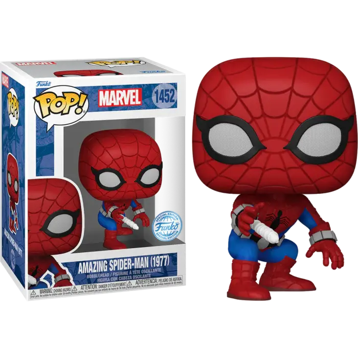 Funko POP! Marvel Amazing Spider-Man (1977) Vinyl Figure - Collectible Comic Book Character for Display & Gifts