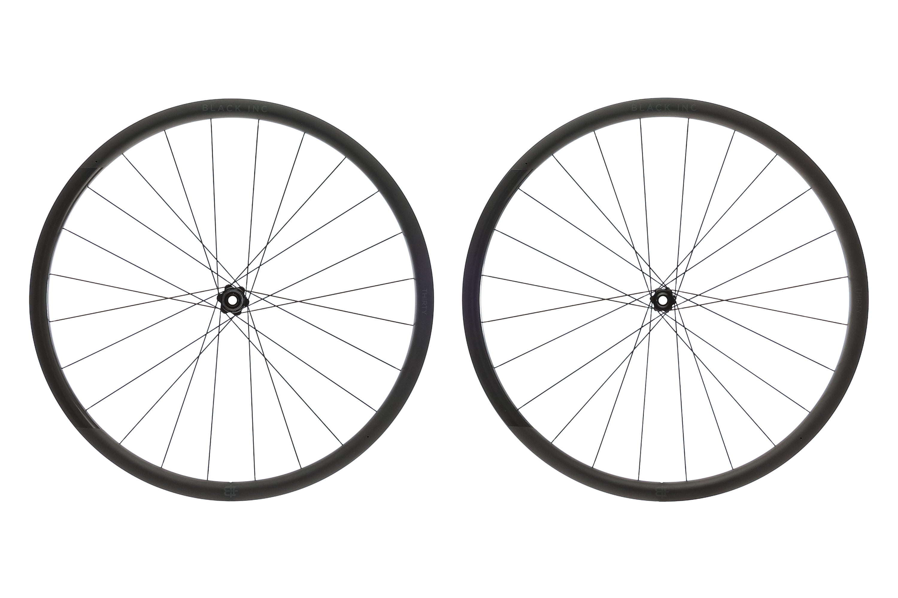 Black Inc THIRTY Carbon Tubeless 700c Wheelset - Lightweight Aero Road Bike Wheels for Racing & Performance Cycling | Perfect for Road Racers & Triathletes