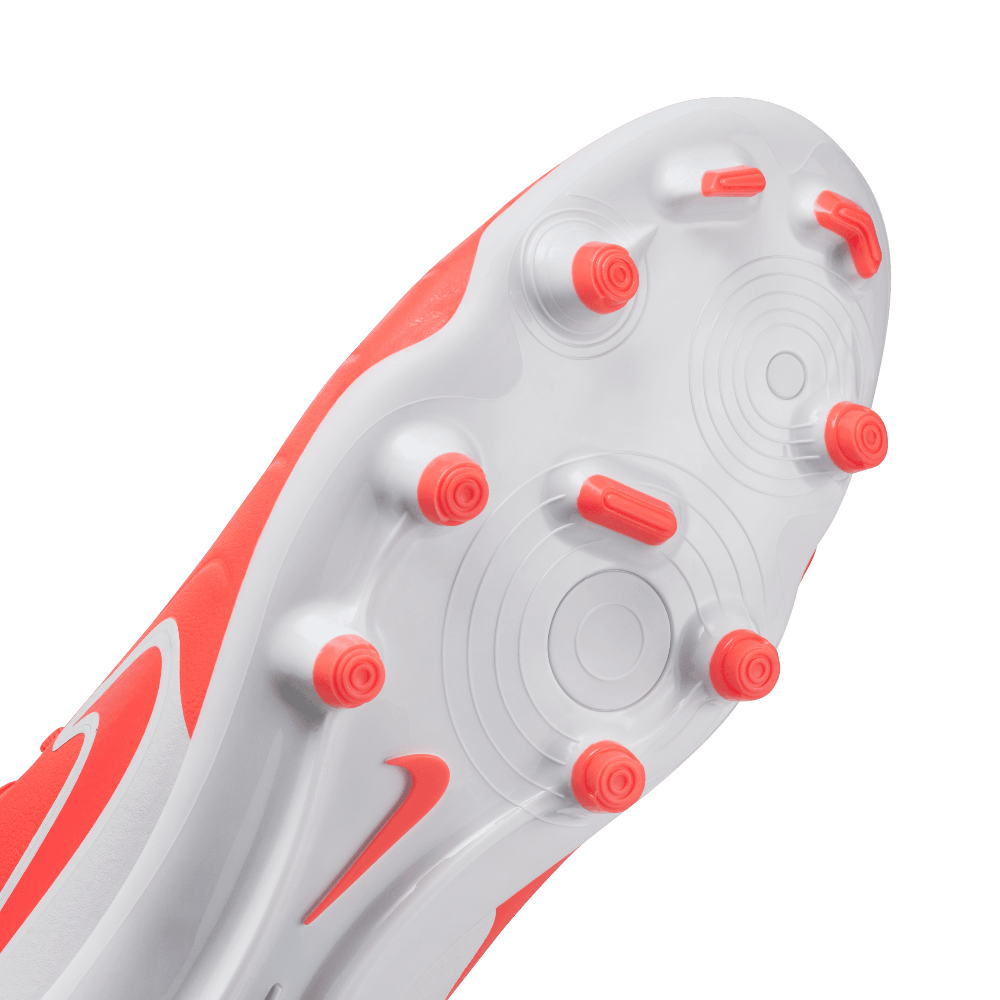 Nike Tiempo Legend 10 Academy FG/MG Soccer Cleats for Men - Hot Lava/White - Firm Ground & Multi-Ground Football Shoes - Perfect for Training & Match Play