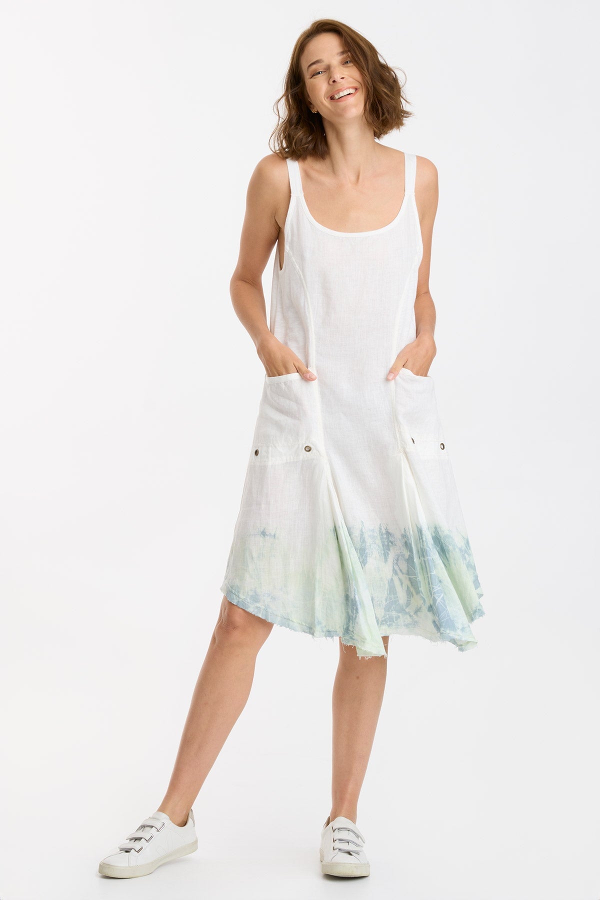 Coralie Dress - Women's Floral Print Summer Dress with Pockets, Lightweight & Breathable Fabric for Casual Wear, Beach Outfits, and Vacation Essentials