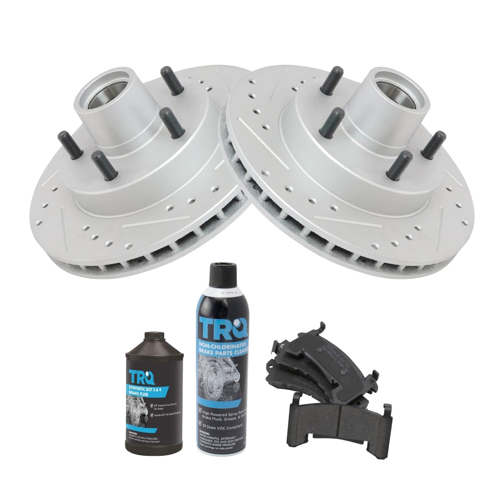High-Performance Front Brake Pad & Rotor Kit for Chevy Silverado, GMC Sierra, Buick LaCrosse, Pontiac Grand Prix - Perfect for Off-Roading, Towing & Daily Driving