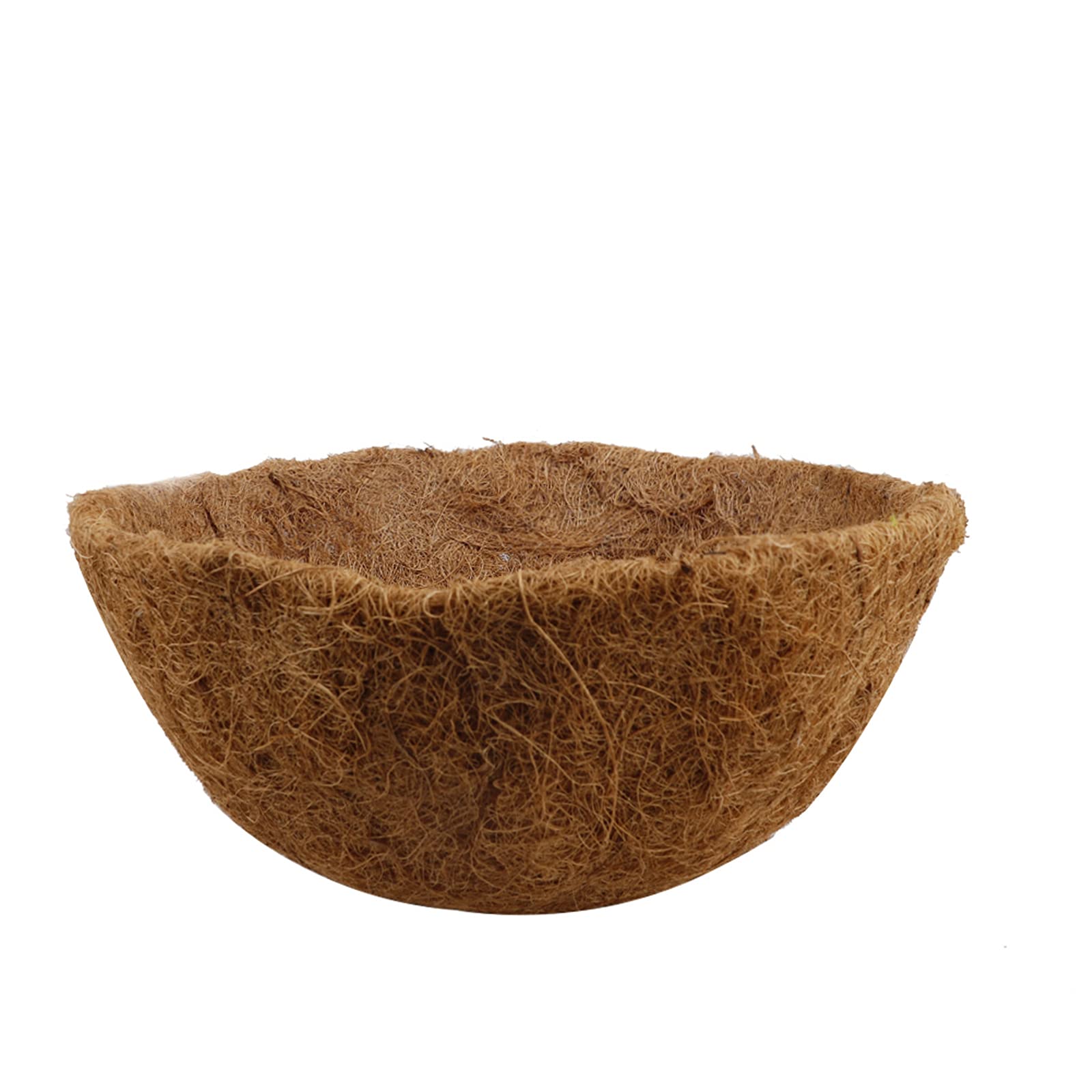 RNCOZE 4 Pack Round Coconut Fiber Basket Liners - 14 Inch Eco-Friendly Plant Pot Liners for Hanging Baskets, Flower Pots & Garden Planters | Perfect for Indoor/Outdoor Decor, Vegetable Gardens & Home Gardening Accessories