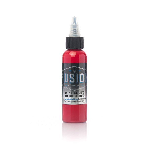 Fusion Mike Cole Nebula Red Ink Tattoo Supplies - Professional Tattoo Ink for Artists - Perfect for Sleeves, Realism & Color Tattoos