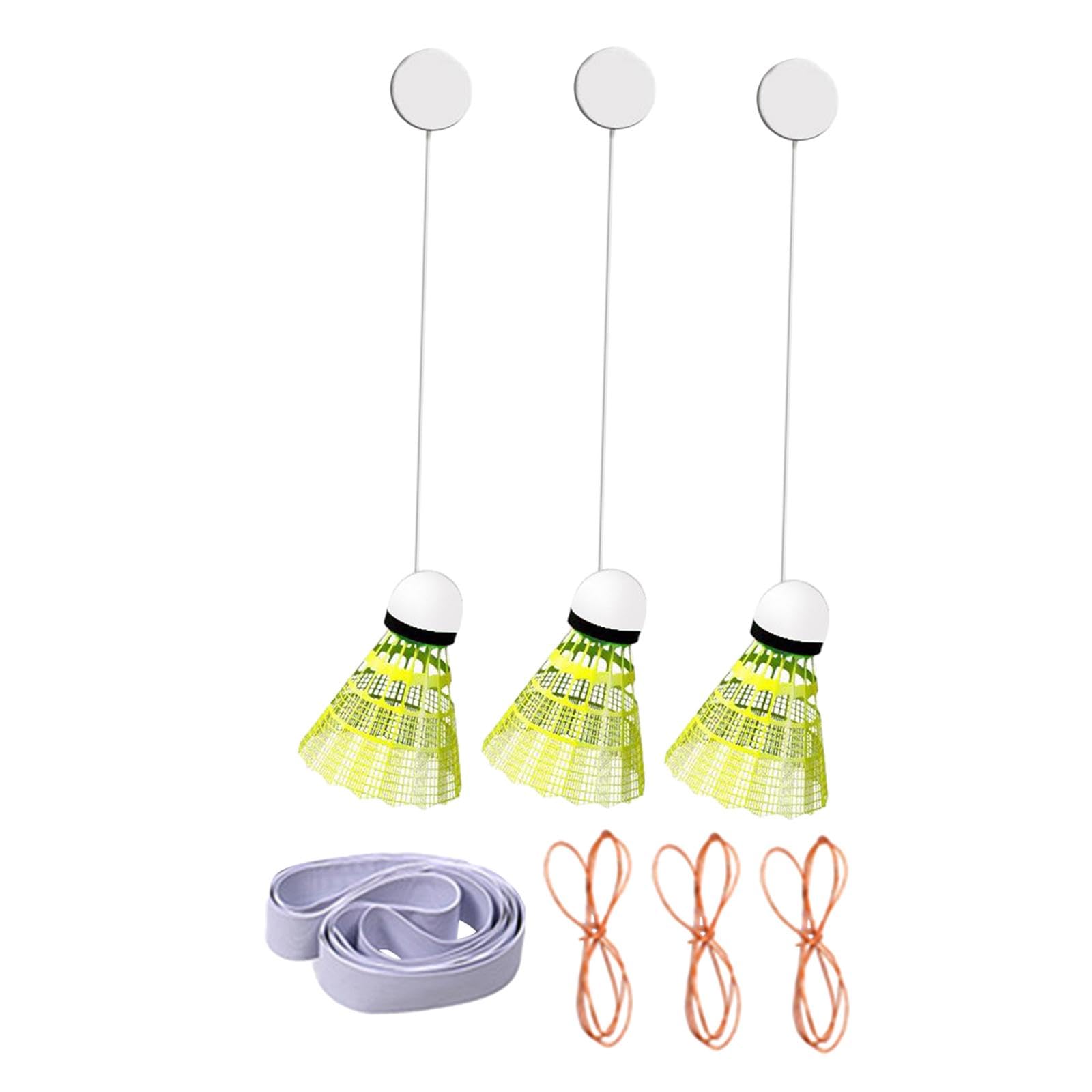UJEAVETTE Badminton Trainer for Kids & Adults - Solo Practice Tool with 3 Balls for Home, Backyard & Indoor Games | Improve Skills & Fitness