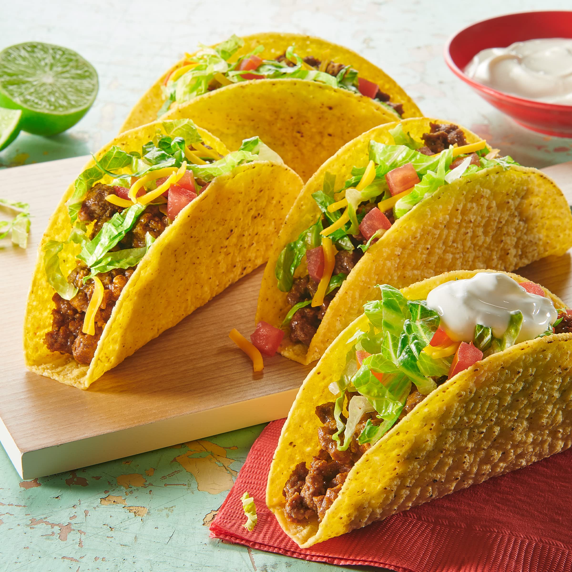 Old El Paso Stand 'N Stuff Taco Dinner Kit - 8.8 oz (Pack of 1) | Easy Mexican Meal Kit with Hard Taco Shells, Seasoning & Sauce | Perfect for Family Taco Night, Parties & Quick Dinners