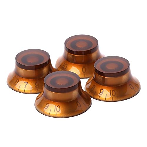 1pc Bell Shape Guitar Tone/Volume Control Knob for LP Guitars - Coffee Gold Finish | Perfect for Electric Guitar Upgrades & DIY Repairs