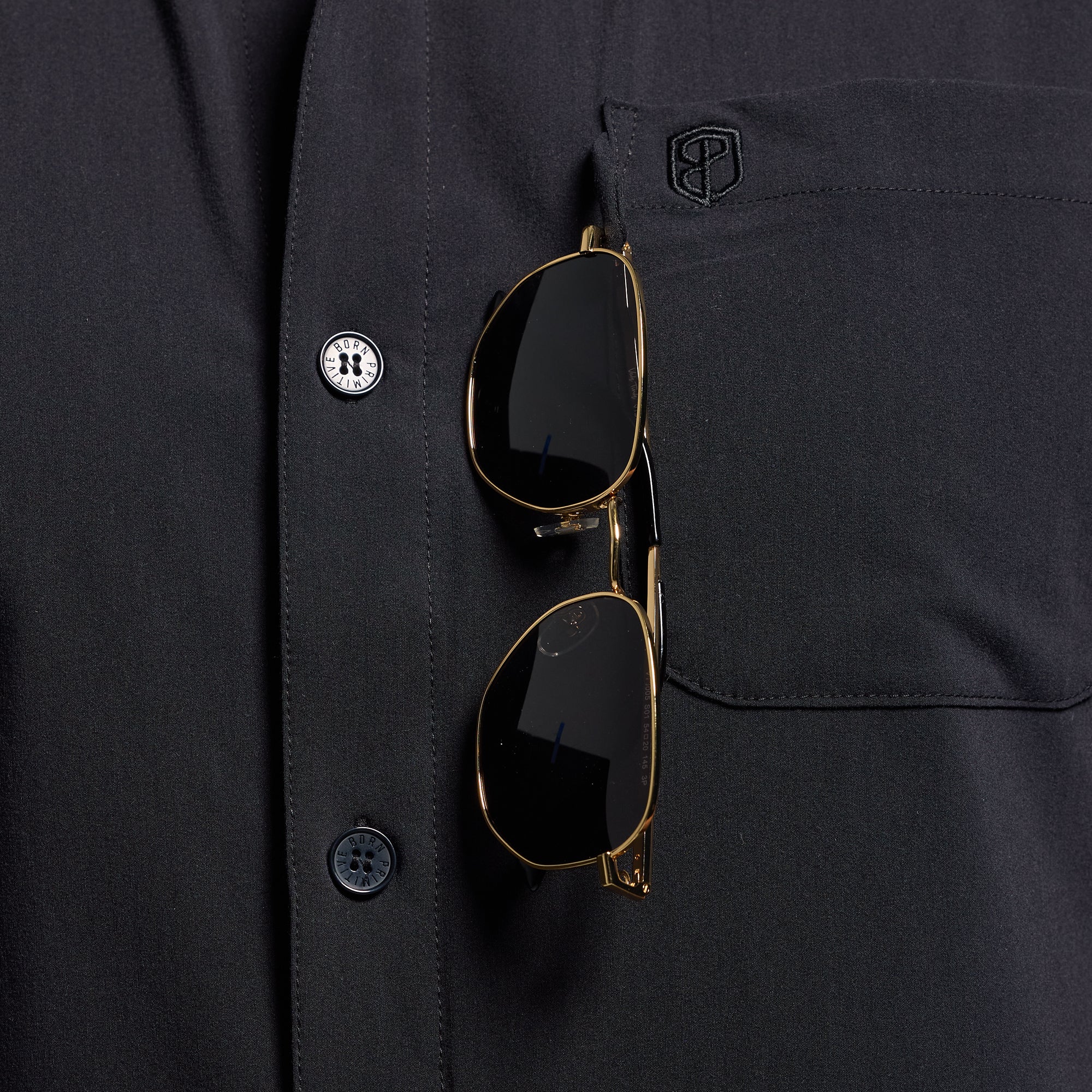 Voyager Button Up Shirt 2.0 - Men's Casual Long Sleeve Shirt (Black) | Perfect for Office Wear, Travel & Outdoor Activities