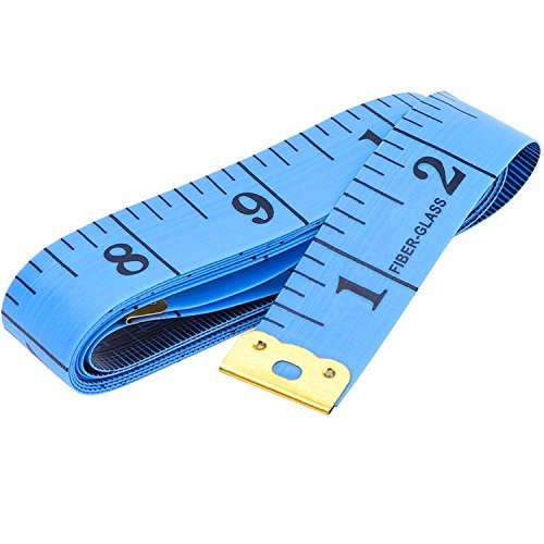 eBoot 60 Inch (150 cm) Soft Tailor Tape Measure - Dual-Sided Sewing Ruler for Cloth, Waist, Bra & Head Measurements (Blue) | Perfect for DIY Sewing, Tailoring & Body Measurements