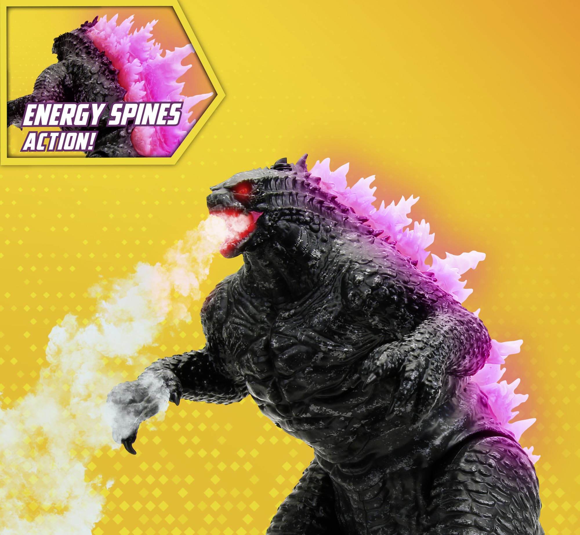 Jada Toys Godzilla Heat-Ray Breath Remote Control Figure - 63cm RC Godzilla x Kong The New Empire Toy with Sound & Light Effects for Kids Ages 6+ - Perfect for Playtime, Collecting, and Movie-Themed Birthday Gifts