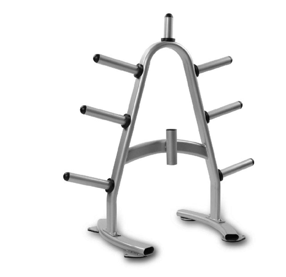 Fitness First Weight Plate Tree - Heavy Duty Barbell Plate Storage Rack for Home Gym & CrossFit Training