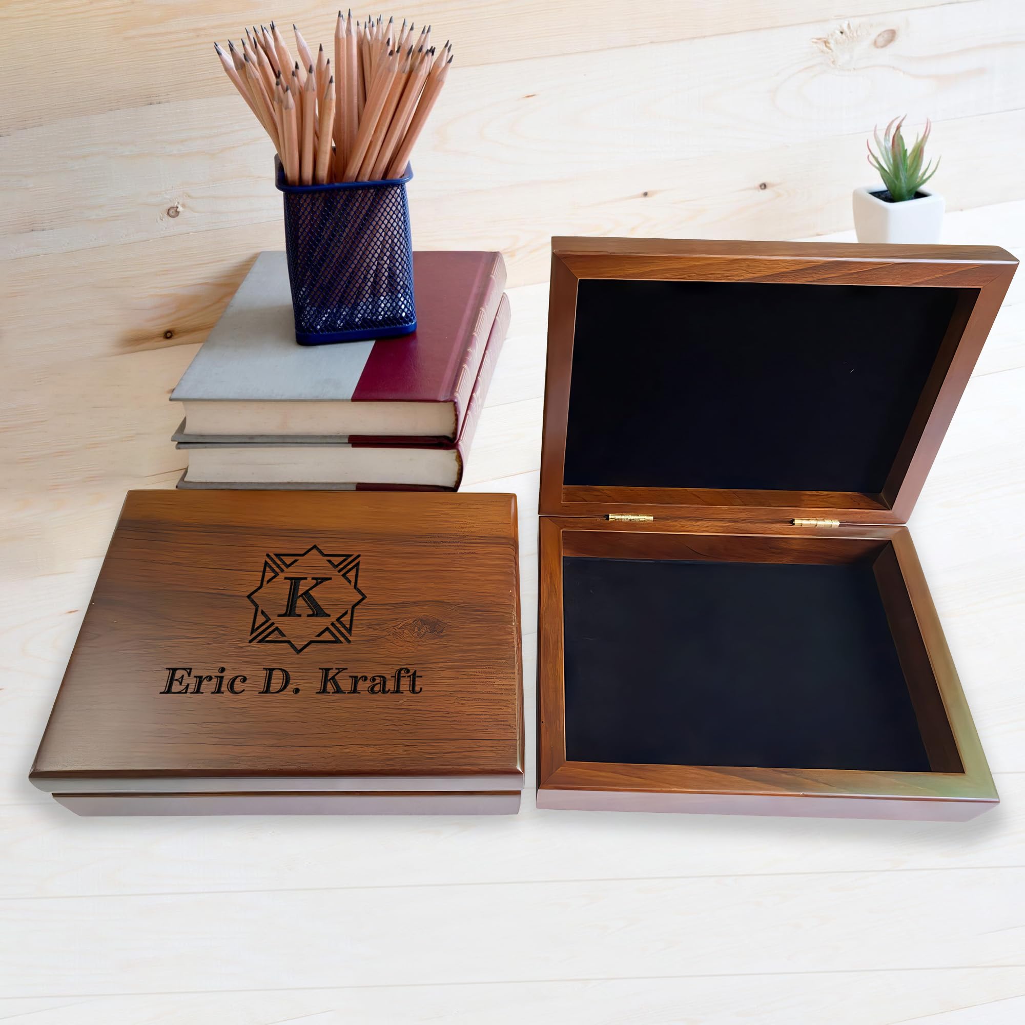 Personalized Retirement Gift Box for Men - Engraved Wooden Keepsake Box for Him - Perfect Retirement Gift Idea for Dad, Husband, or Coworker - Great for Office, Home, or Special Occasions