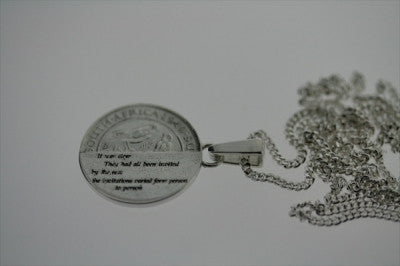 Detective Coin Pendant Necklace - 60cm Link Chain for Men & Women - Perfect for Mystery Lovers, Gift Ideas & Everyday Wear