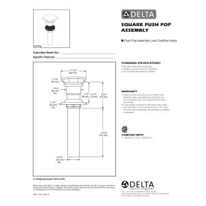 Delta Faucet 72174 Single-Handle Bathroom Sink Faucet in Chrome Finish - Perfect for Modern Bathrooms and Powder Rooms