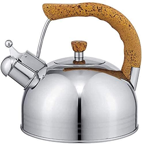 Premium Stainless Steel Whistling Tea Kettle for Stovetop & Camping - 2.5L Large Capacity, Gas & Ceramic Hob Compatible - Perfect for Home Kitchen, Outdoor Adventures & Tea Brewing