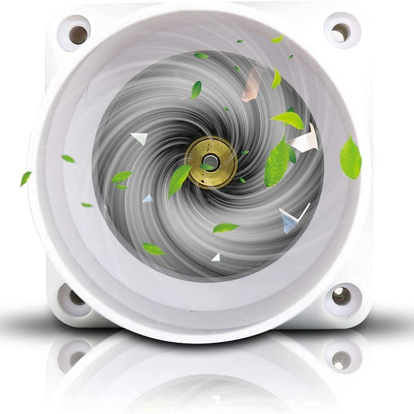 2 Inch Inline Duct Fan 12V - Quiet Turbo Exhaust & Intake Fan 36 CFM for Grow Tent, Attic, Kitchen, Garage, Greenhouse, Basement - Perfect for Ventilation & Air Circulation (Size: 3inch/75mm)