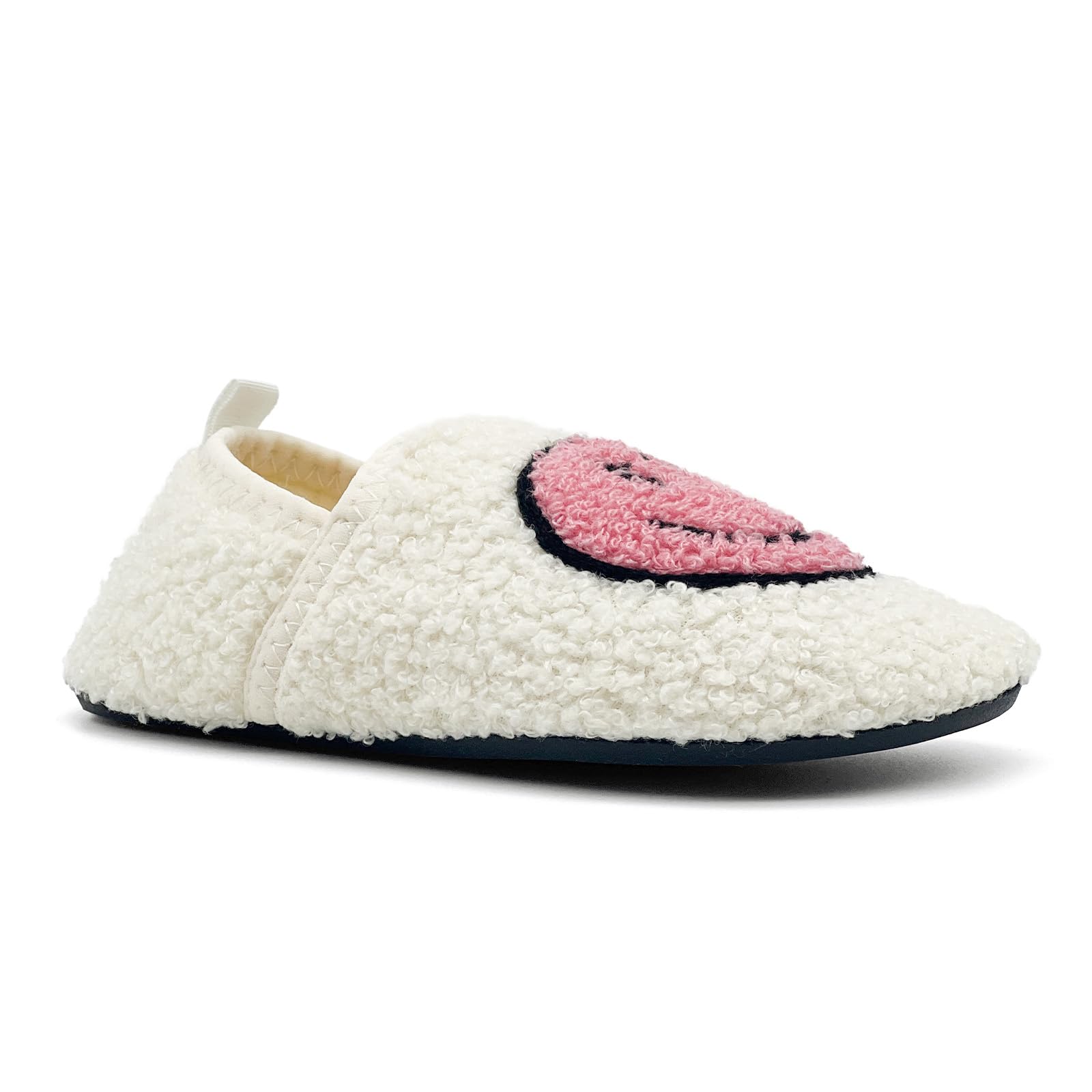 COVS Smile Face Slippers for Kids & Toddlers - Non-Slip TPR Soft Sole House Shoes for Boys & Girls - Cozy Indoor Socks for Playtime, Nap Time & Home Comfort