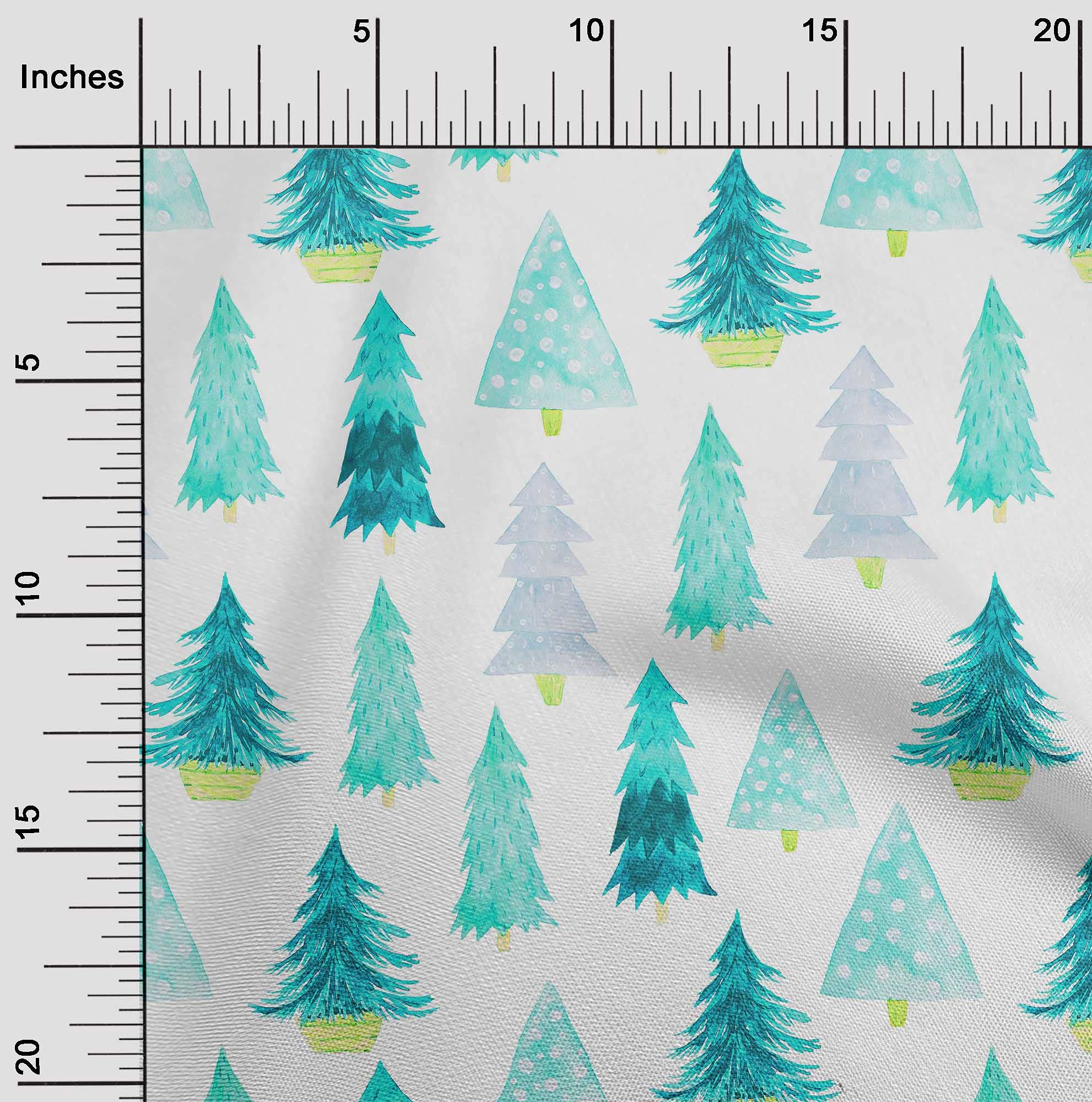 Premium Cotton Silk Blend Turquoise Blue Fabric - 42 Inch Wide, Printed DIY Clothing & Sewing Supplies by The Yard | Perfect for Dresses, Scarves, Home Decor & Craft Projects