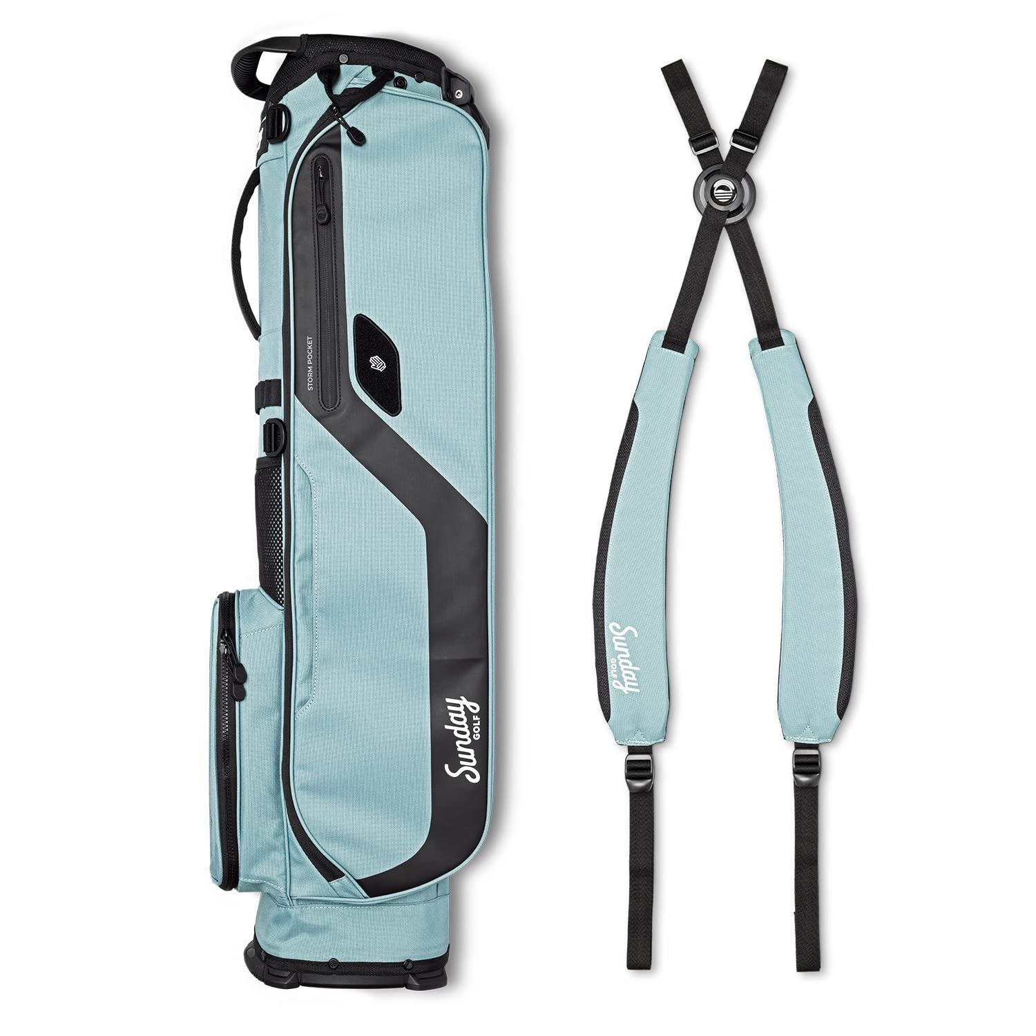 Sunday Golf El Camino Bag - Ultra Lightweight 3.9lbs Golf Stand Bag with Adjustable Strap - Perfect for Driving Range, Par 3 & Standard Courses - Easy Carry Golf Accessory for Practice Sessions & Weekend Games