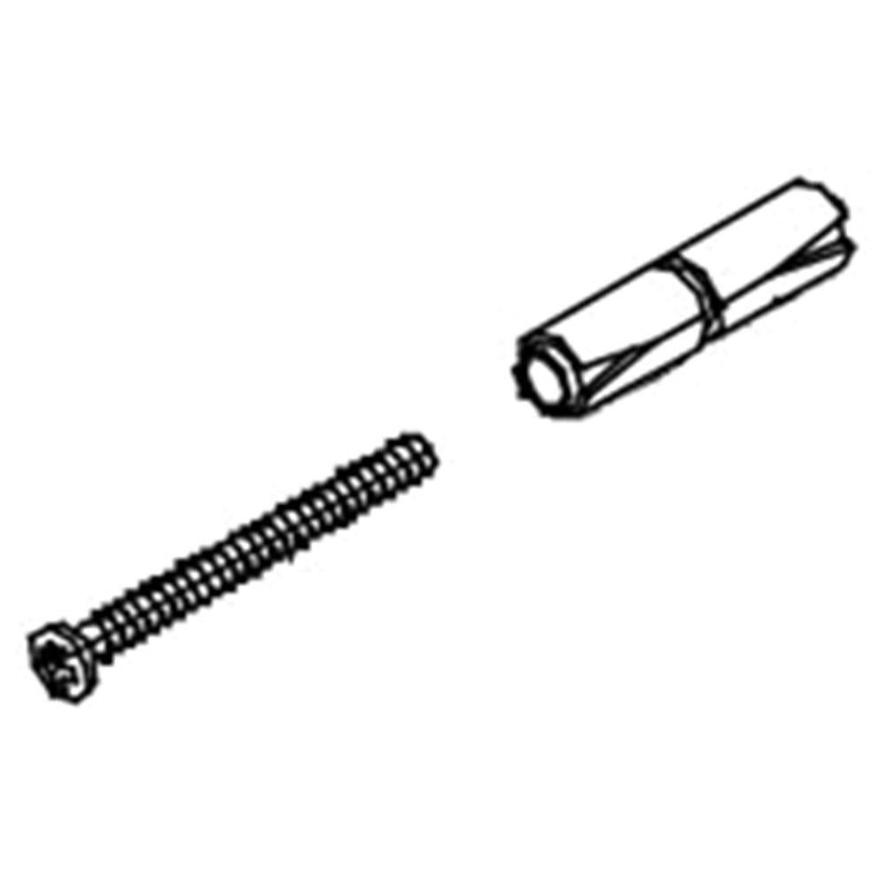 ASI 3930 Wall Anchor with 2 Pan Head Sheet Metal Screws & Expansion Shield - Compatible with 3700/3800 Series - Perfect for Drywall, Concrete & Masonry Installation