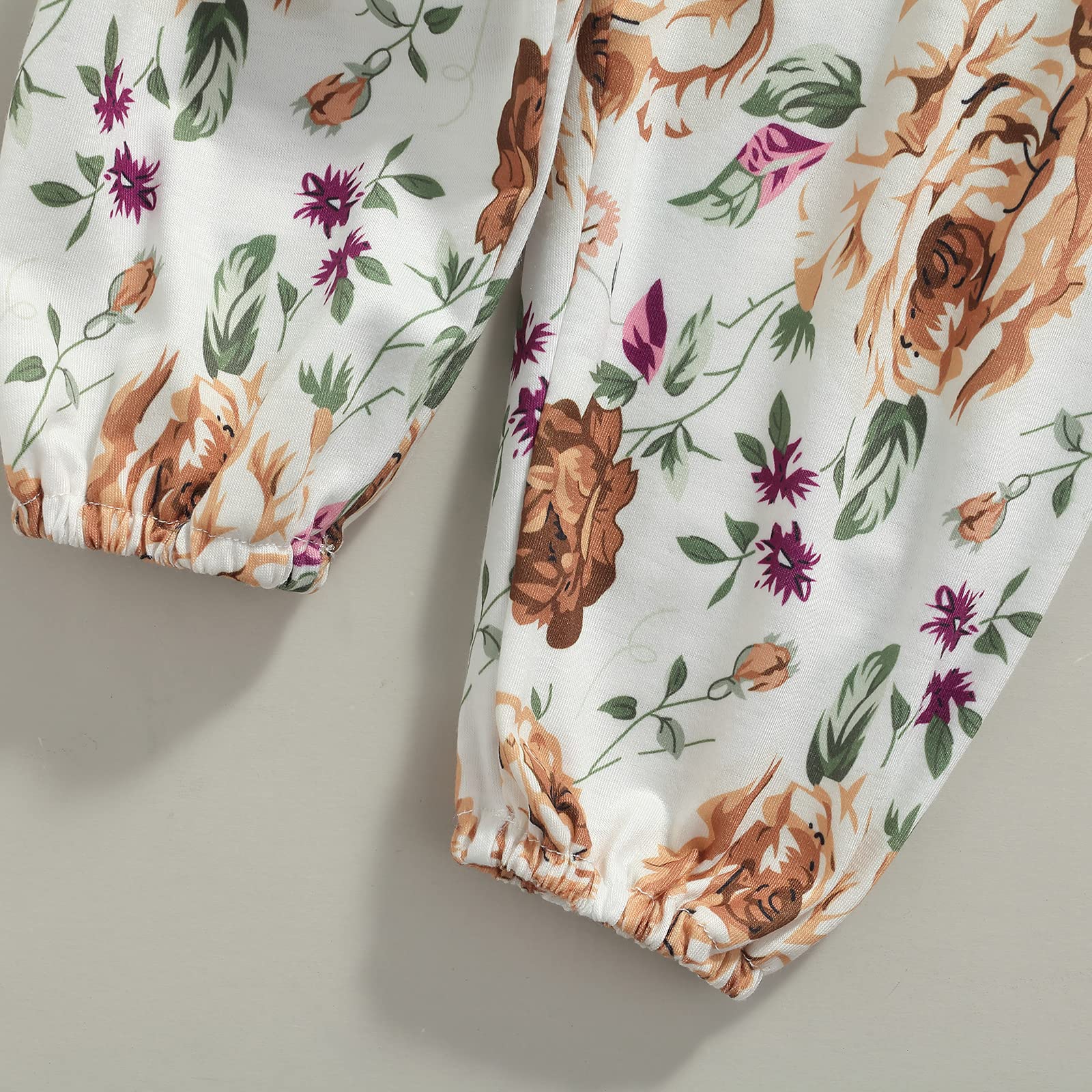 Adorable Newborn Baby Girl Outfits - Ribbed Romper & Floral Shorts Set | Cute Infant Clothes for Fall | Perfect for Photos, Playdates & Special Occasions