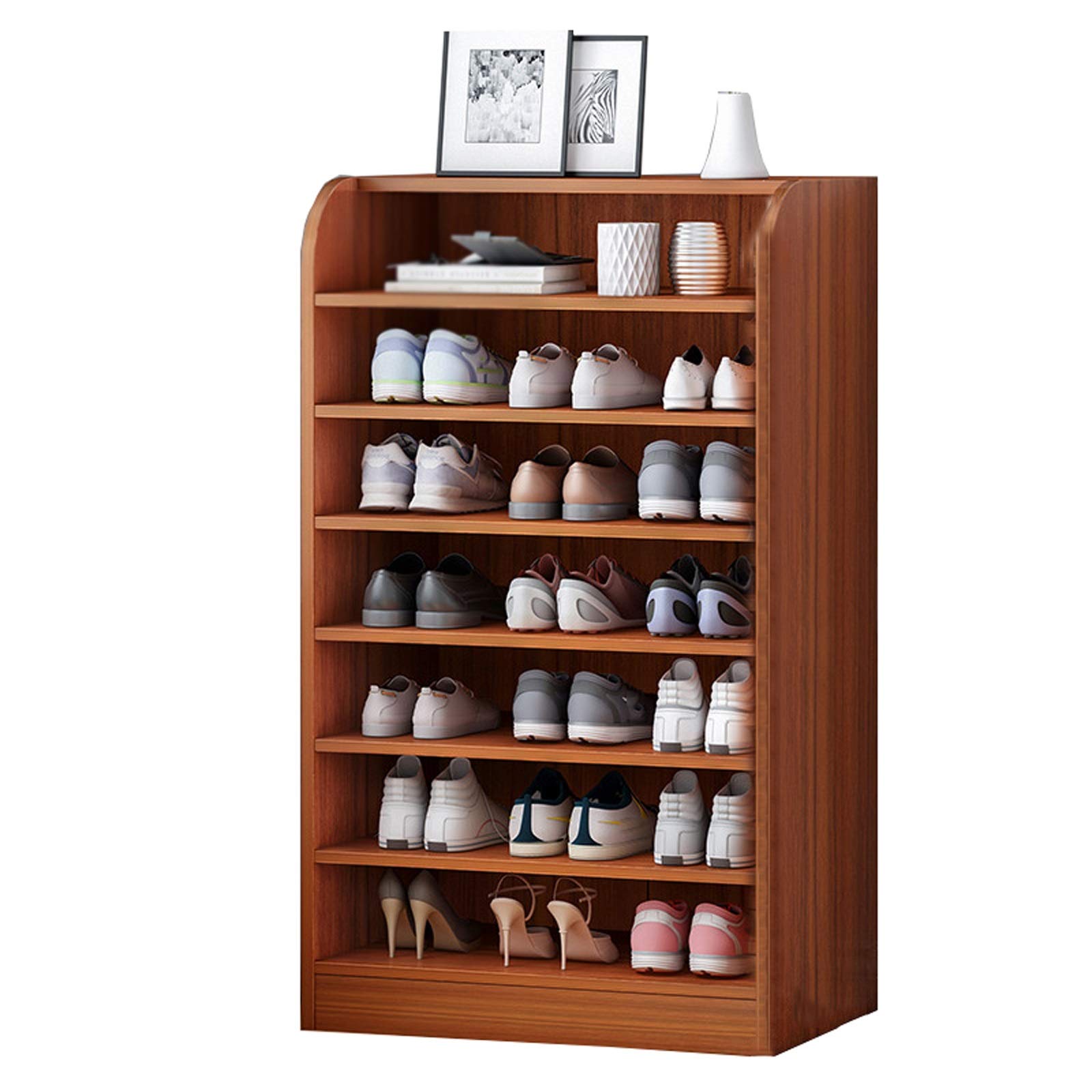 6-Tier Shoe Rack Organizer - Narrow Storage Shelf for Living Room & Bedroom