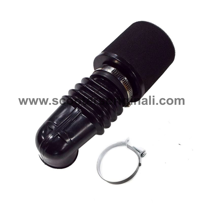 Lambretta 22mm Air Hose & Remote Air Filter Kit for Scooters - High-Performance Air Intake System for Lambretta Scooters - Perfect for Street Riding and Performance Upgrades