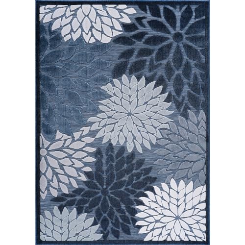 Floral - Navy