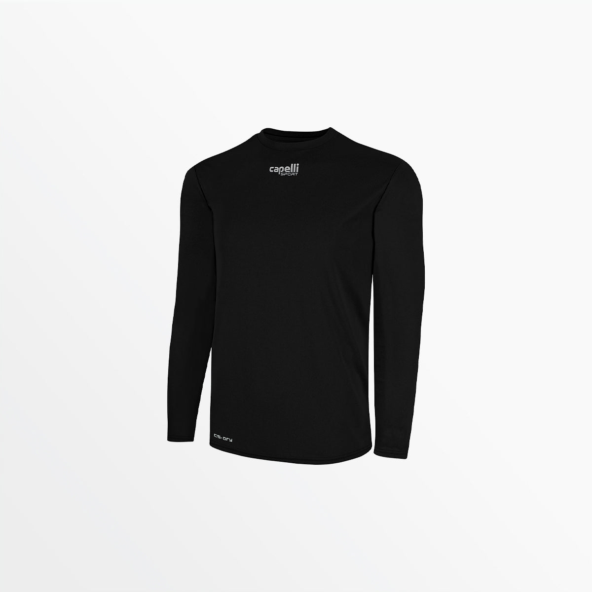 Youth Basics Crew Neck Long Sleeve Polyester T-Shirt - Comfortable Casual Wear for School, Sports & Everyday Activities