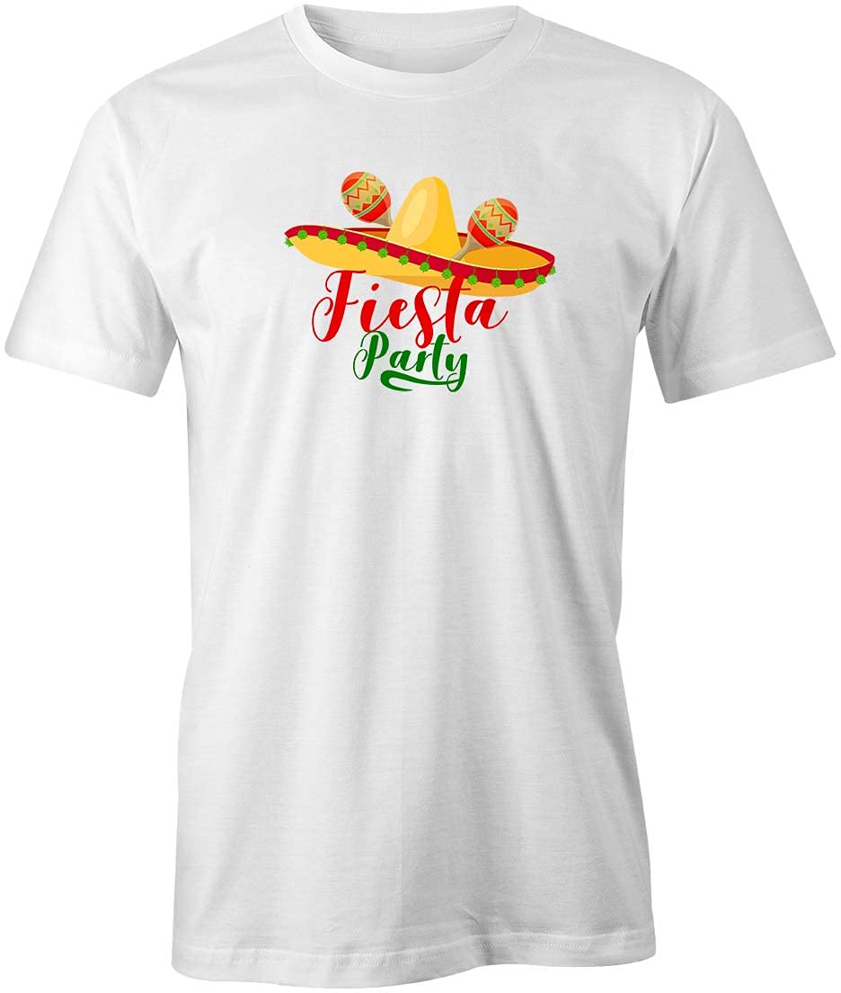 Fiesta Party Sombrero Graphic T-Shirt for Men & Women - Funny Mexican Theme Printed Tee - Perfect for Cinco de Mayo, Halloween & Costume Parties