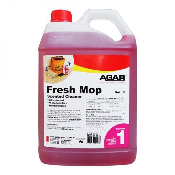Eco-Friendly Agar Fresh Mop with Refreshing Citrus Scent - Perfect for Hardwood Floors, Tiles & Pet-Friendly Homes