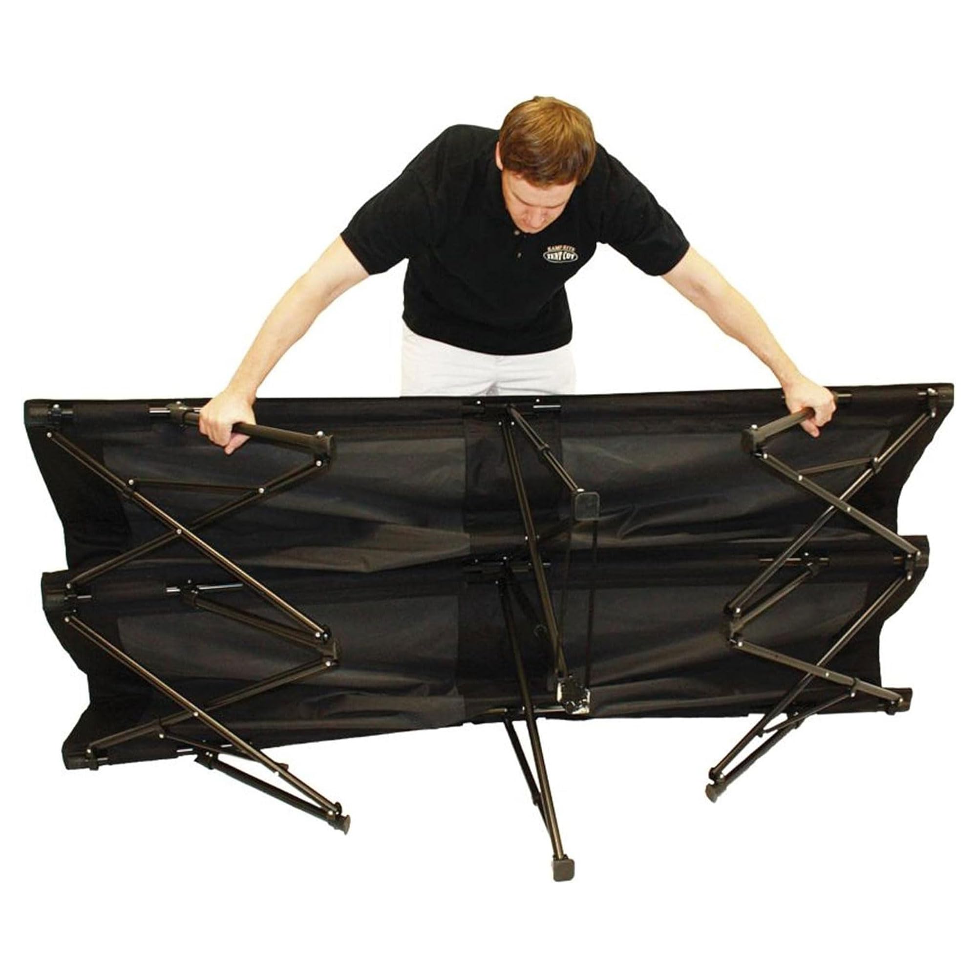 Kamp Rite Double Kwik Cot - 2 Person Portable Camping Cot for Adults, Heavy Duty Folding Bed with Carry Bag - Perfect for Camping, Hiking, Backpacking & Outdoor Adventures