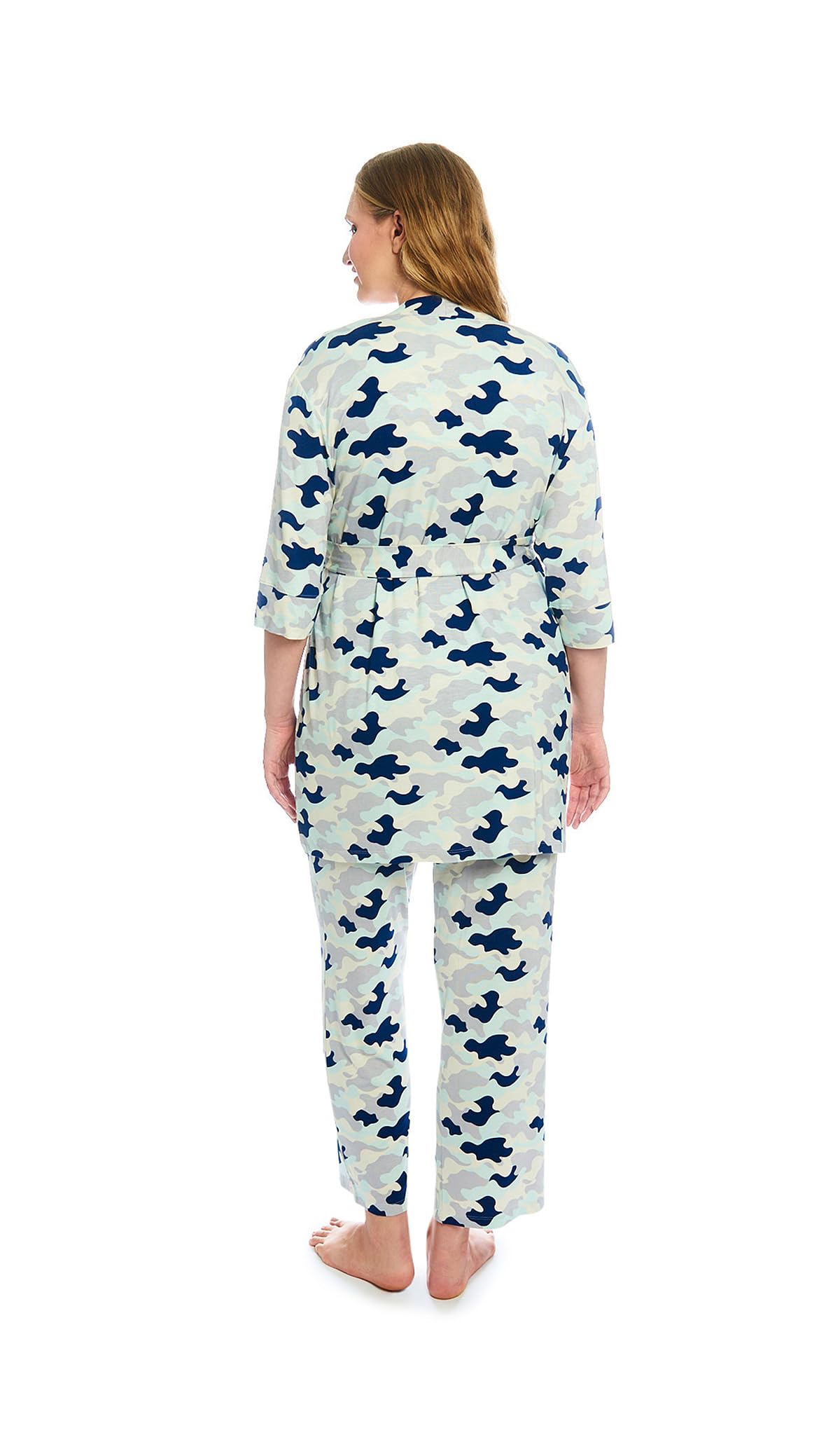 5-Piece Maternity & Nursing Pajama Set - Soft Cotton Sleepwear for Pregnant Women & New Moms - Comfortable Breastfeeding PJS for Nighttime & Postpartum Recovery