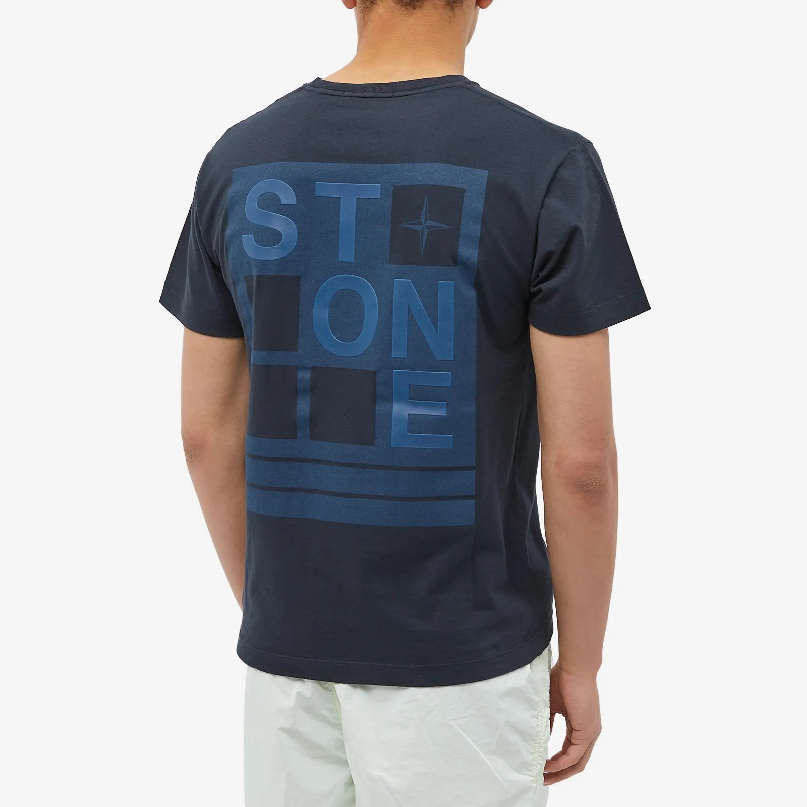 Stone Island Graphic T-Shirt for Men - Stylish Abbreviation Print Casual Tee - Perfect for Streetwear & Everyday Outfits