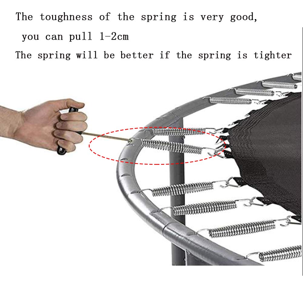 Premium Trampoline Replacement Springs (87-260mm) - Heavy Duty Jumping Mat Accessories with Triangle Buckle for Backyard Trampoline Safety & Maintenance - Perfect for Home, Gym & Outdoor Recreation