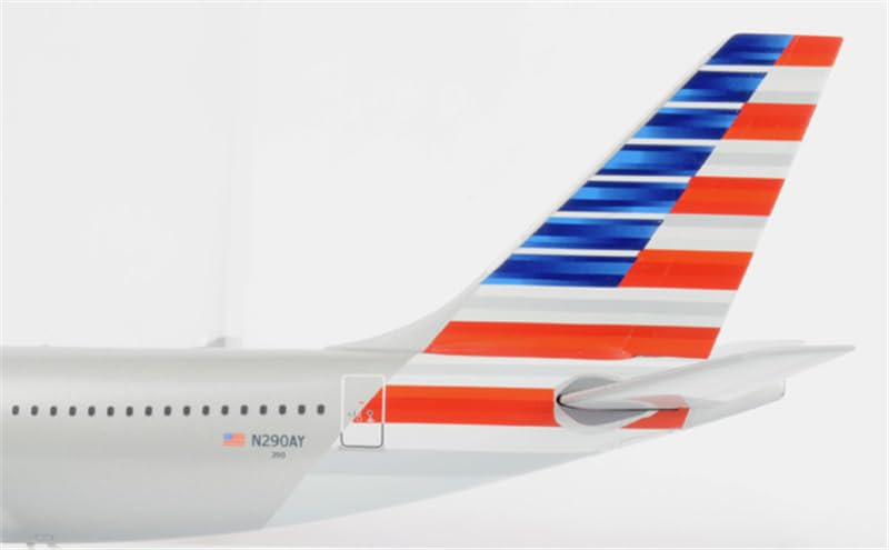 GeminiJets American Airlines A330-200 N290AY Diecast Aircraft Model 1/200 Scale with Display Stand - Limited Edition Collectible for Aviation Enthusiasts & Home Office Decor