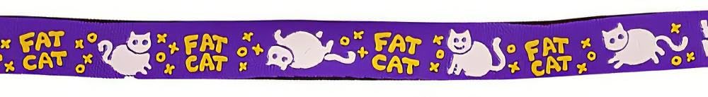 Fat Cat Collar - Purple for Large Cats - Perfect for Indoor & Outdoor Use