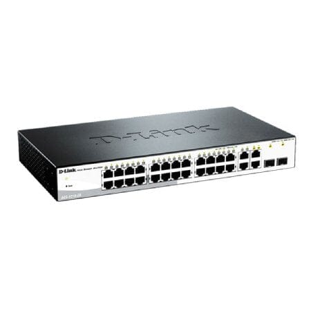 D-Link DES-1210-28 28-Port Fast Ethernet Smart Managed Switch - Ideal for Home & Office Network Setup