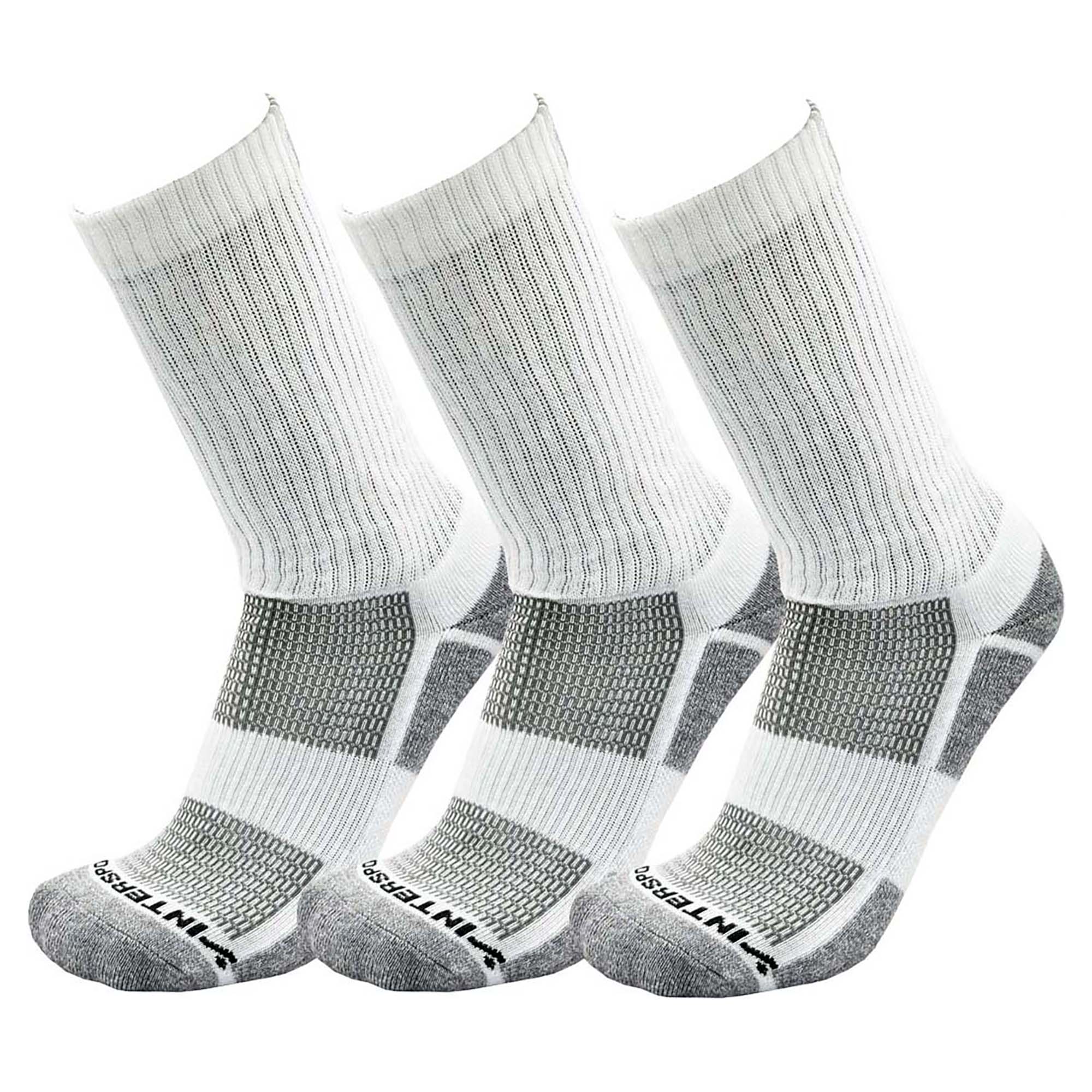 Bamboo Crew Socks 3-Pack for Men & Women - Soft Breathable Comfort Socks for Everyday Wear, Work & Outdoor Activities (Large Size)
