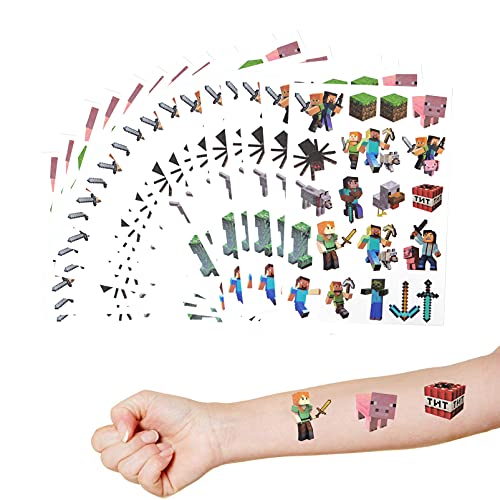 20-Piece Video Game Birthday Party Favors Kit - Temporary Tattoos, Water Bottles & Stickers for Kids, Teens, Boys & Girls | Perfect for School Events, Christmas Prizes & Birthday Decorations | Great for Gaming-Themed Parties & Classroom Rewards